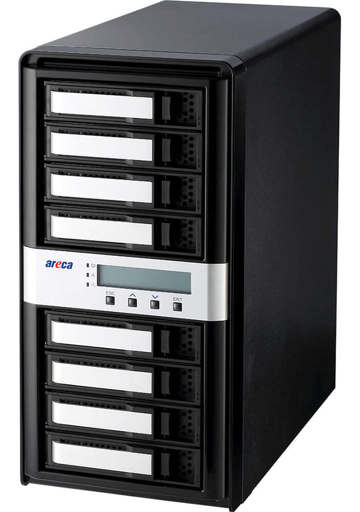 Areca 8 Bay Thunderbolt 5 (NVMe Compatible)