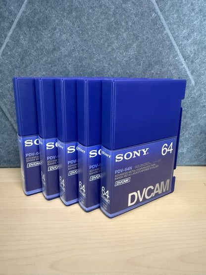 Sony DVCAM tapes Quantity 5