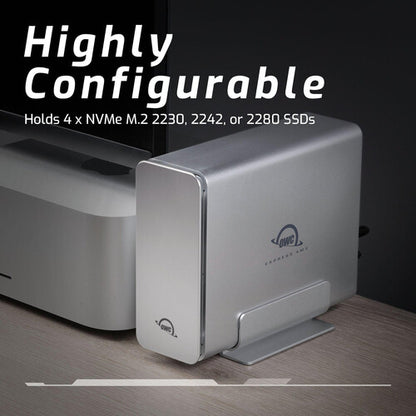 OWC Express 4M2 4-Bay USB4 External SSD Enclosure with SoftRAID