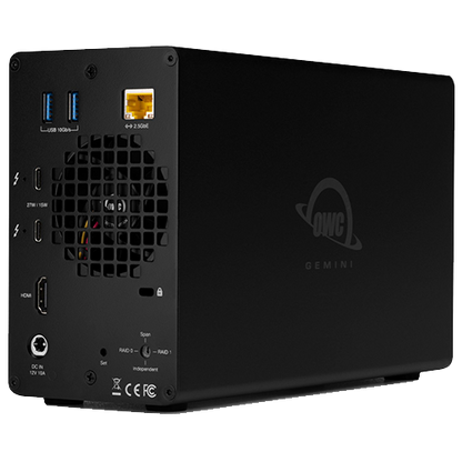 OWC Gemini Thunderbolt (USB-C) Dock and Dual-Drive HDD RAID External Storage 24TB