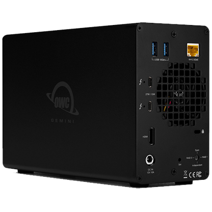 OWC Gemini Thunderbolt (USB-C) Dock and Dual-Drive SSD RAID External Storage Solution 4TB
