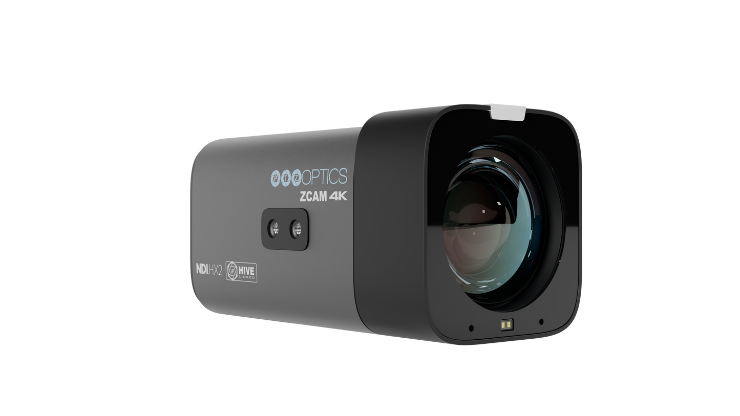 PTZOptics Studio 4K 20x Zoom Box Camera (Gray)