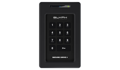 Glyph 1TB SecureDrive+ Professional Encrypted Rugged Mobile Hard Drive with Keypad