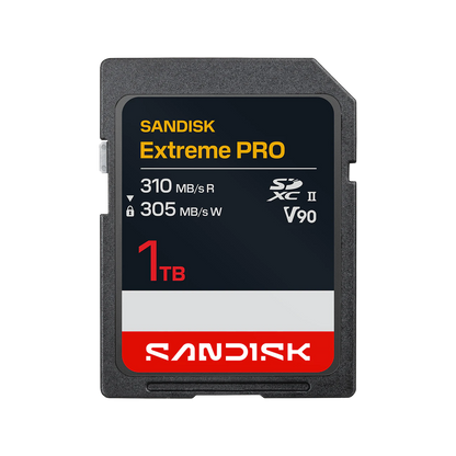 SANDISK 1TB Extreme PRO UHS-II SDXC Memory Card, V90